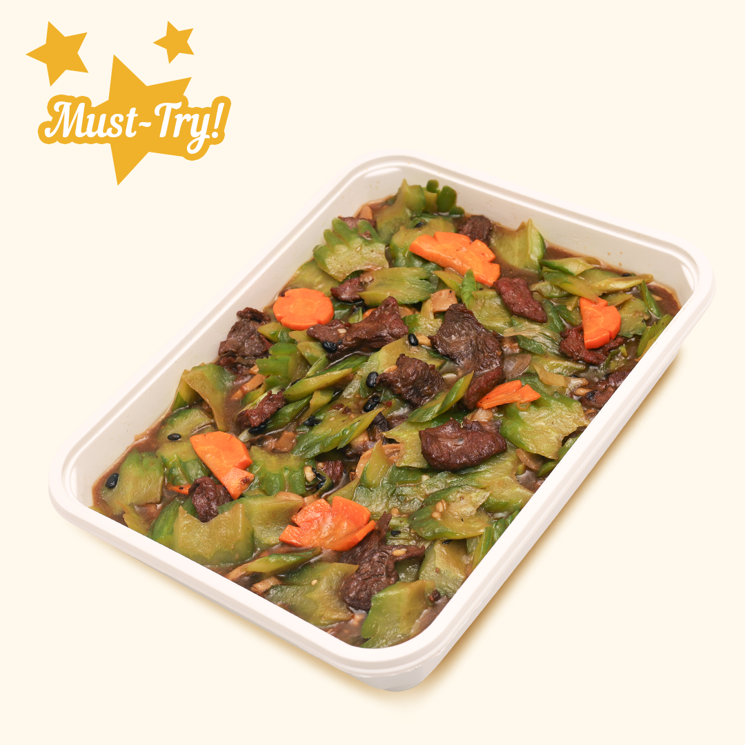 Beef Ampalaya Food Tray