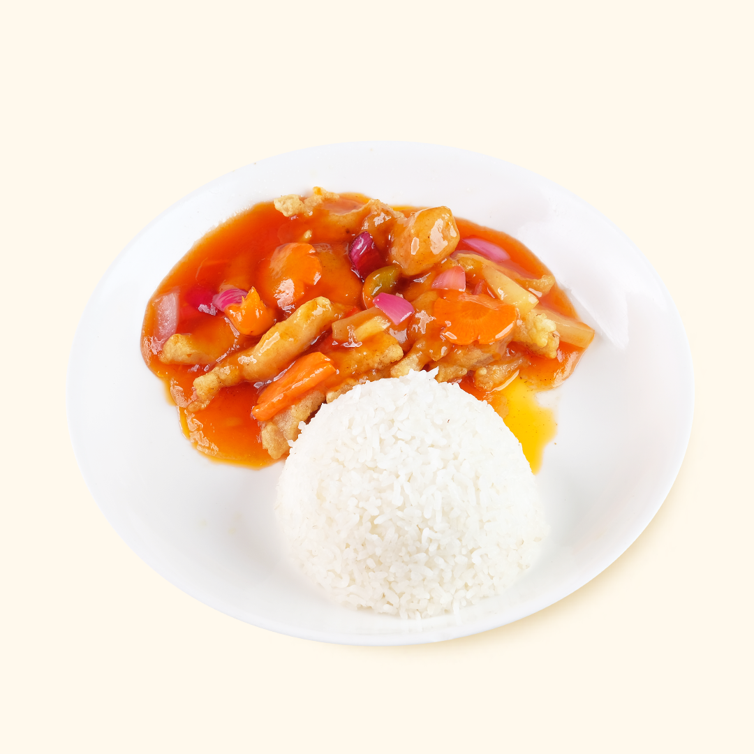 Sweet and Sour Pork Rice