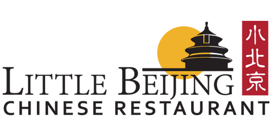 A food tray with a logo of a Chinese restaurant that has English and Chinese characters, predominantly in yellow, black, and red colors.